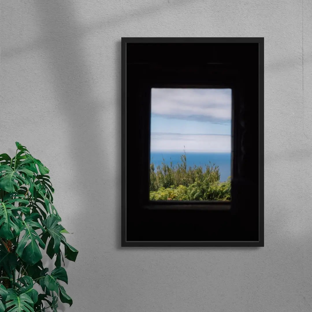 Afternoon Blue contemporary wall art print by Robin Knuth - sold by DROOL