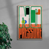 No Pressure contemporary wall art print by Sheyi Adebayo - sold by DROOL