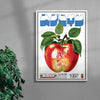 Red Apple contemporary wall art print by George Kempster - sold by DROOL