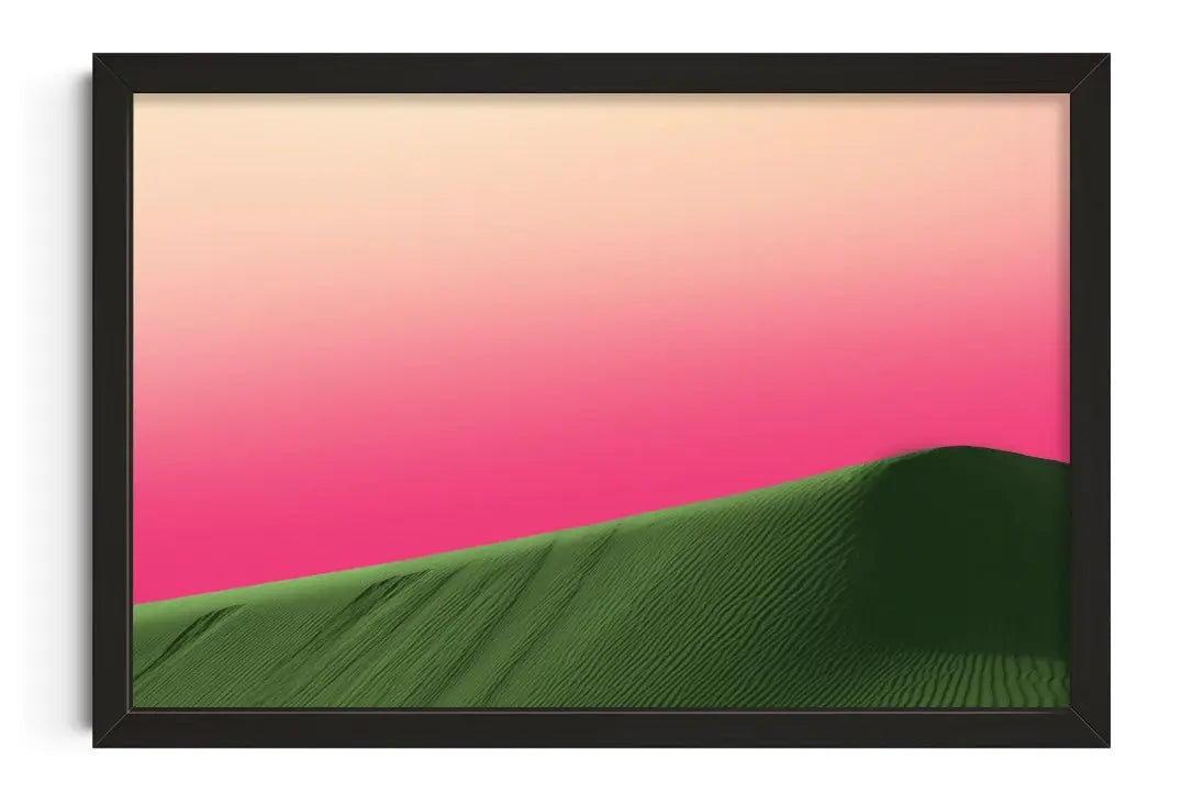 Green Dune contemporary wall art print by Sarah McColgan - sold by DROOL