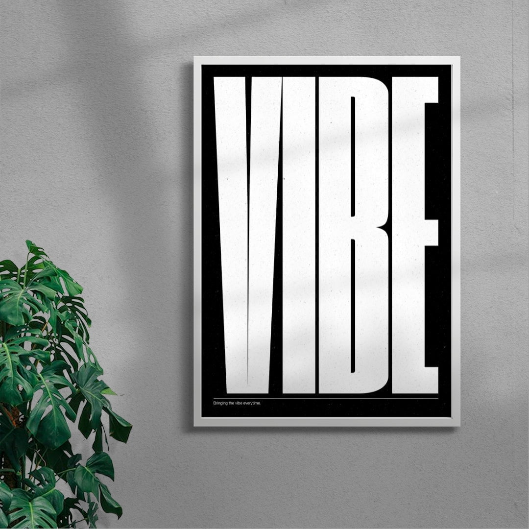 Vibe contemporary wall art print by DEINSVIBING - sold by DROOL