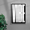 Vibe contemporary wall art print by DEINSVIBING - sold by DROOL