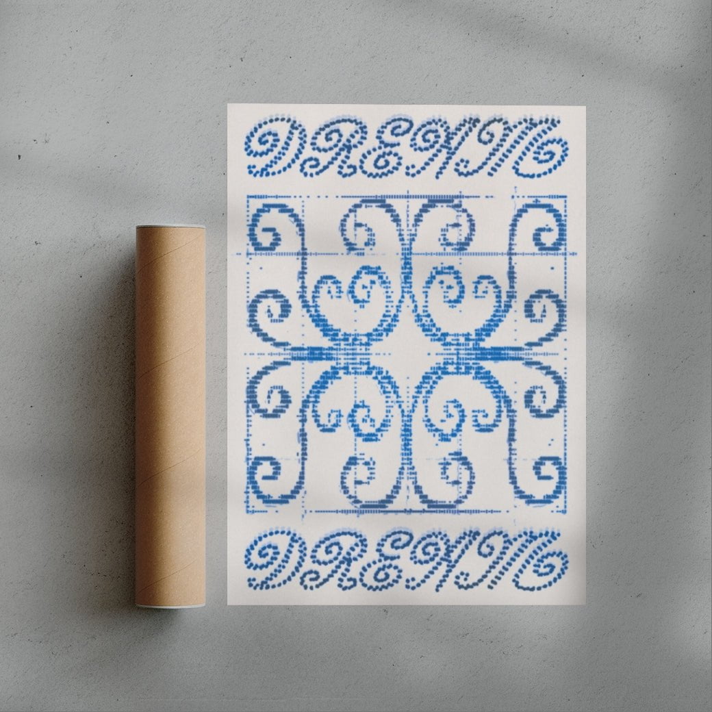 Blue Dreams contemporary wall art print by KBAR studio - sold by DROOL