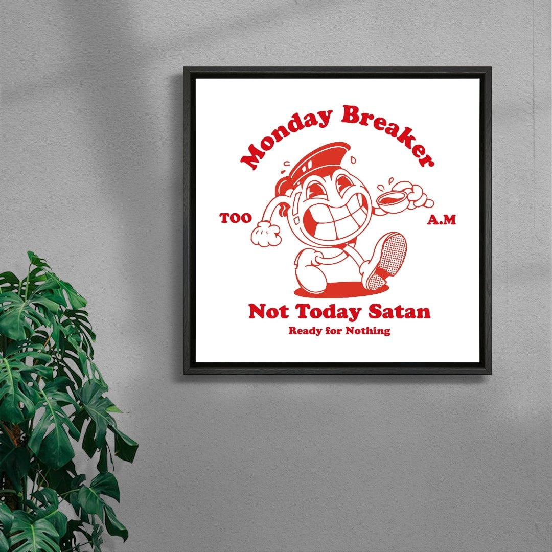 Monday Breaker contemporary wall art print by Marcello Pisano - sold by DROOL