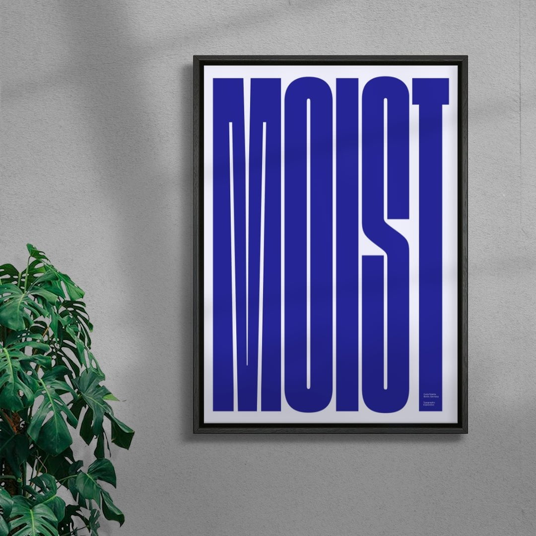 MOIST contemporary wall art print by Carla Palette - sold by DROOL
