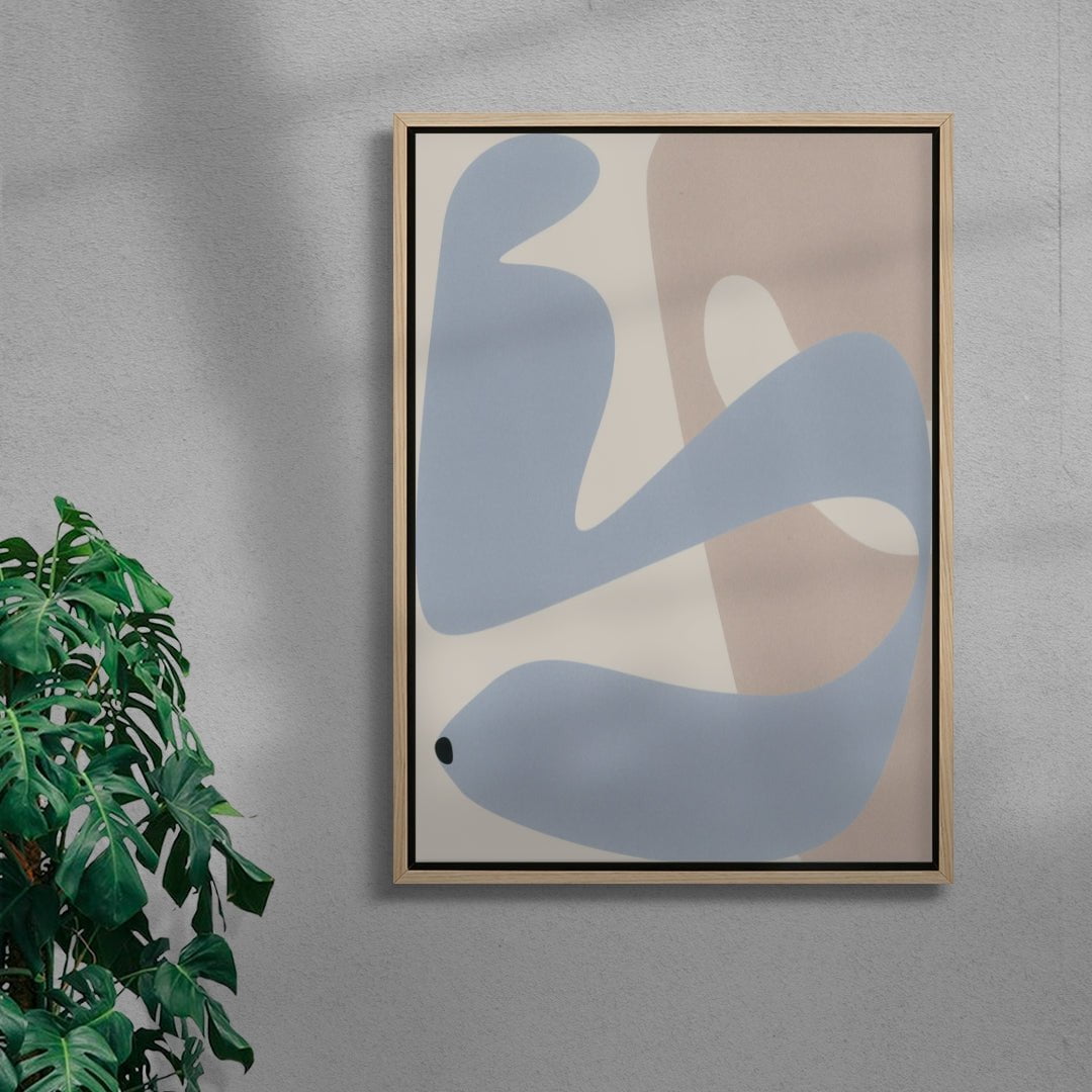 Sea contemporary wall art print by frisk - sold by DROOL