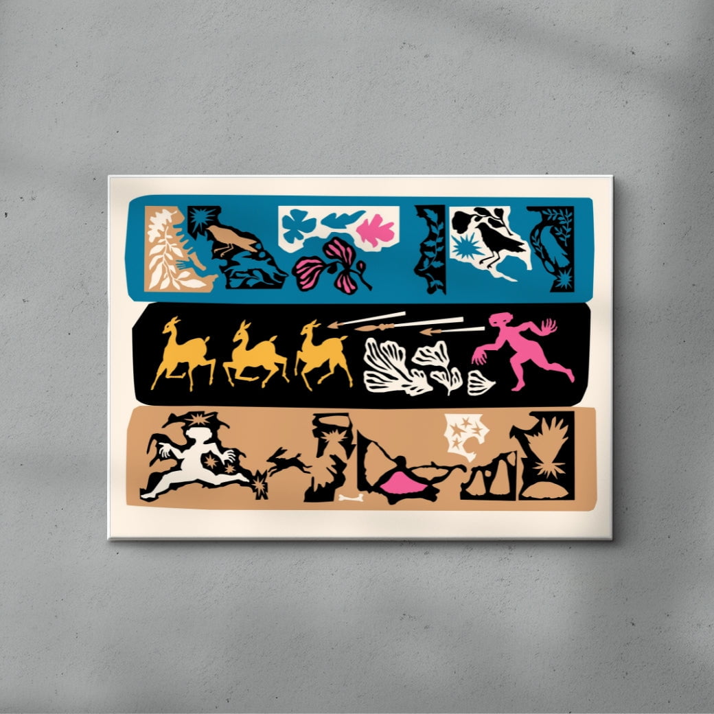 Hunting Gods contemporary wall art print by Nick Liefhebber - sold by DROOL