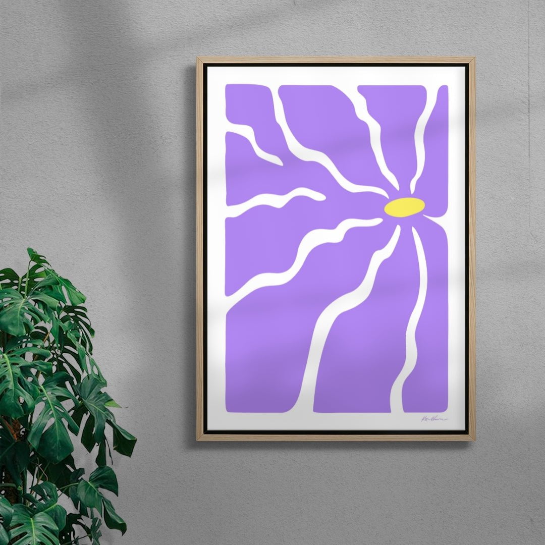 Violet Thirst - UNFRAMED contemporary wall art print by Kim Van Vuuren - sold by DROOL