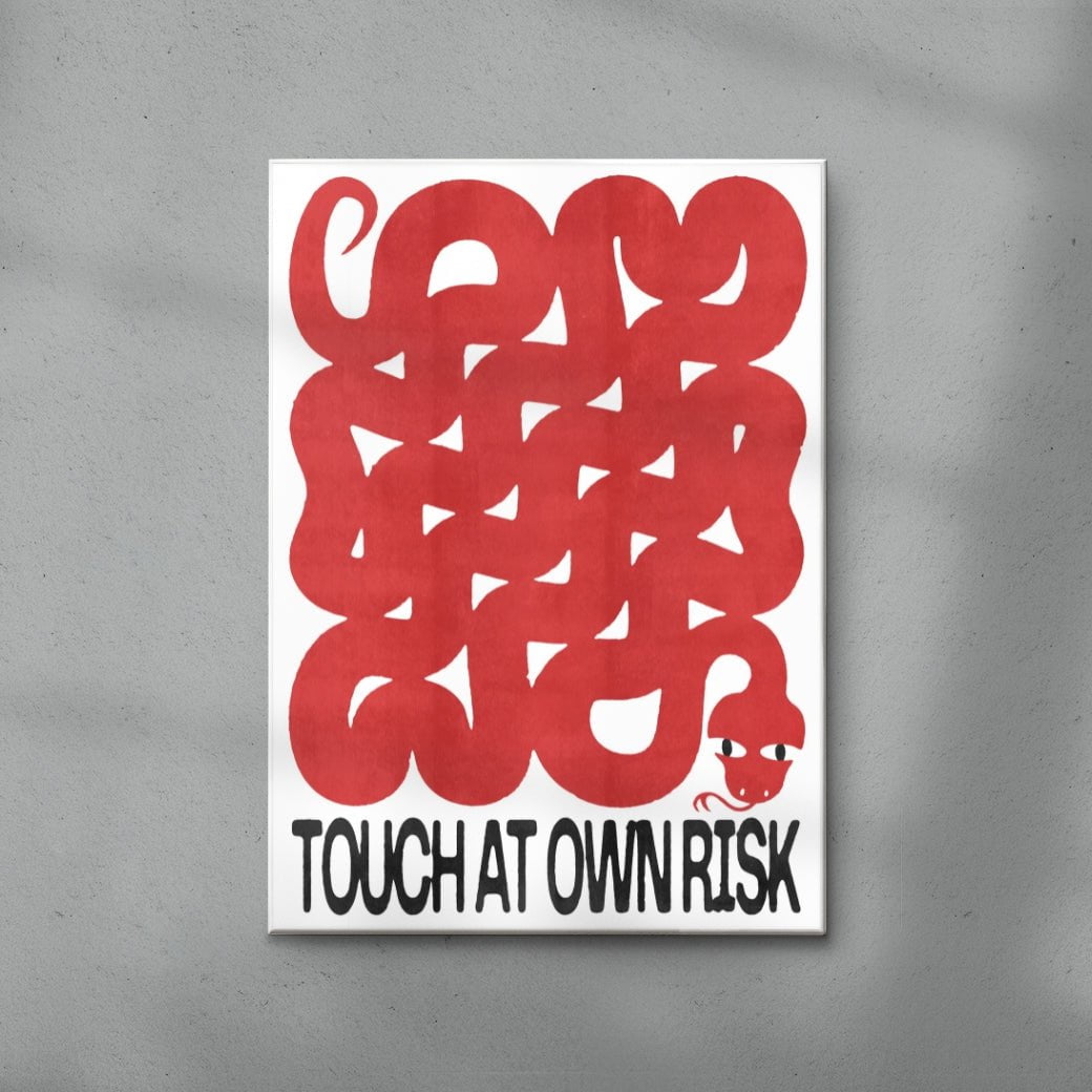 Touch At Own Risk contemporary wall art print by Alexander Khabbazi - sold by DROOL
