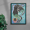 Big Cat contemporary wall art print by Carla Petelski - sold by DROOL