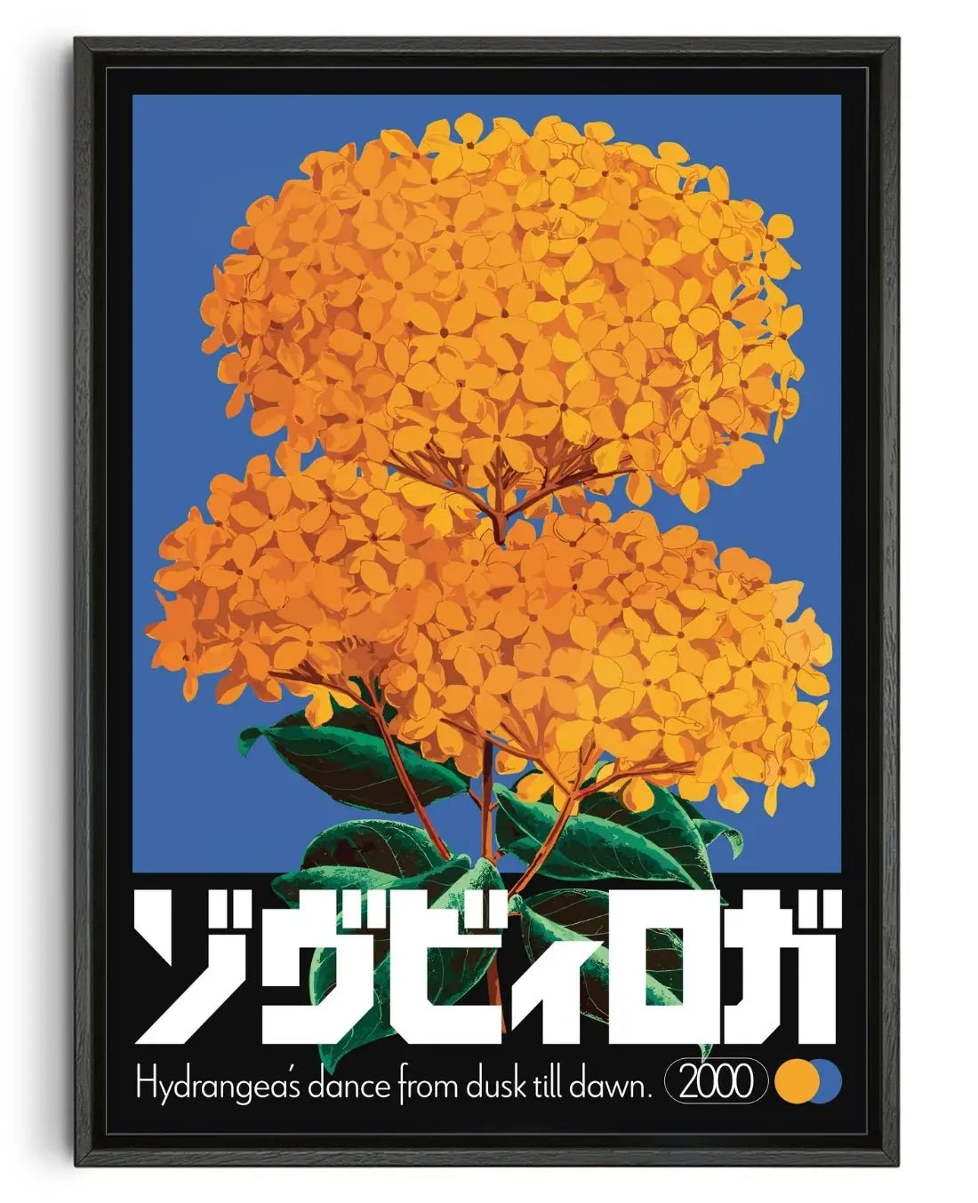 Hydrangea contemporary wall art print by George Kempster - sold by DROOL