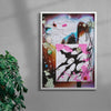 Running Away contemporary wall art print by Kitasavi - sold by DROOL