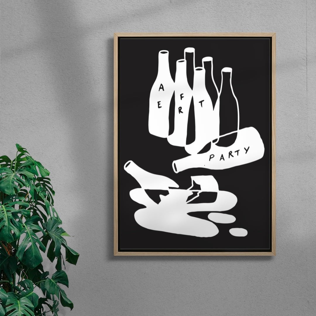 THE AFTER PARTY contemporary wall art print by Max Blackmore - sold by DROOL