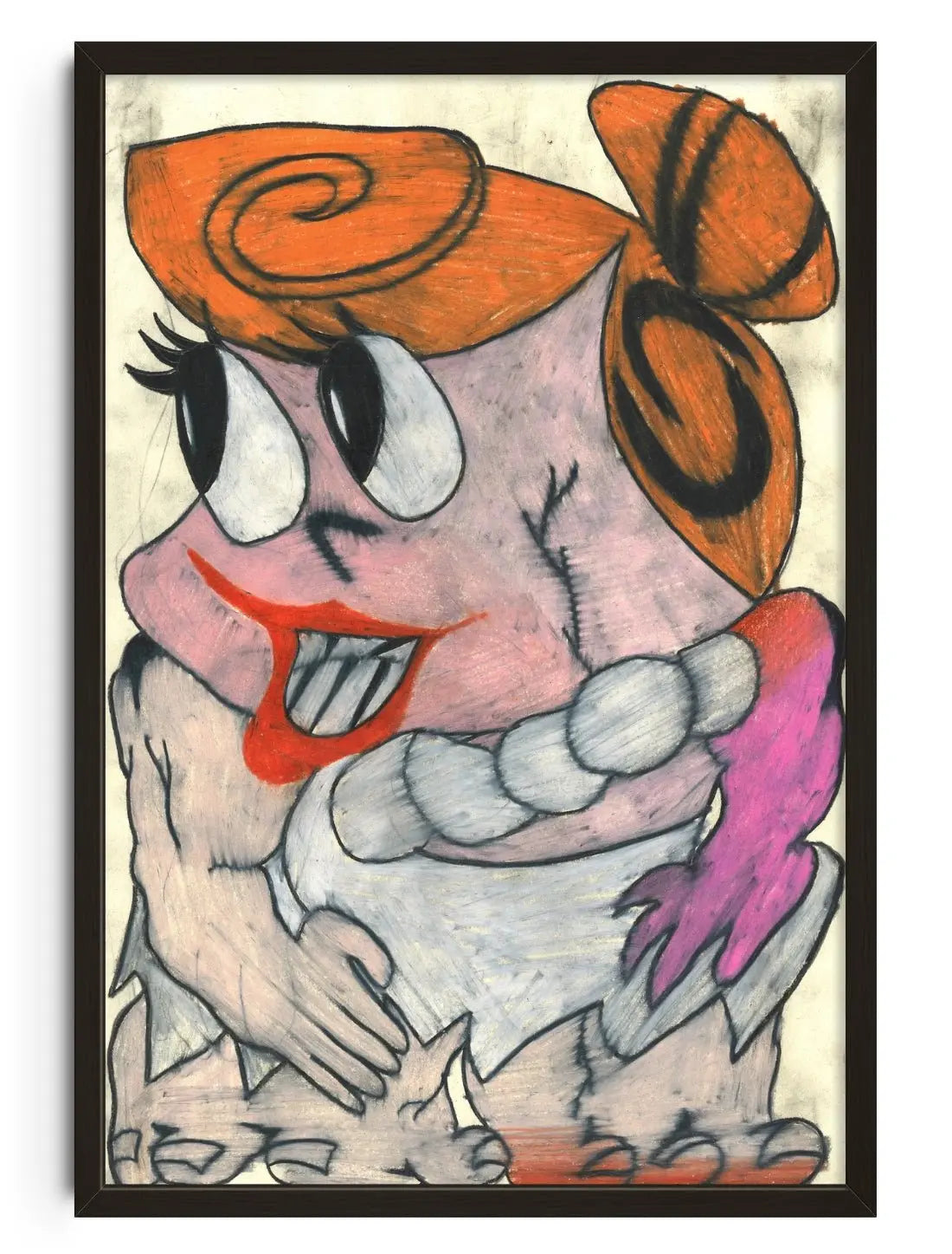 Wilma flintstone contemporary wall art print by Austin Ansbro - sold by DROOL