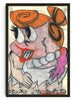 Load image into Gallery viewer, Wilma flintstone contemporary wall art print by Austin Ansbro - sold by DROOL