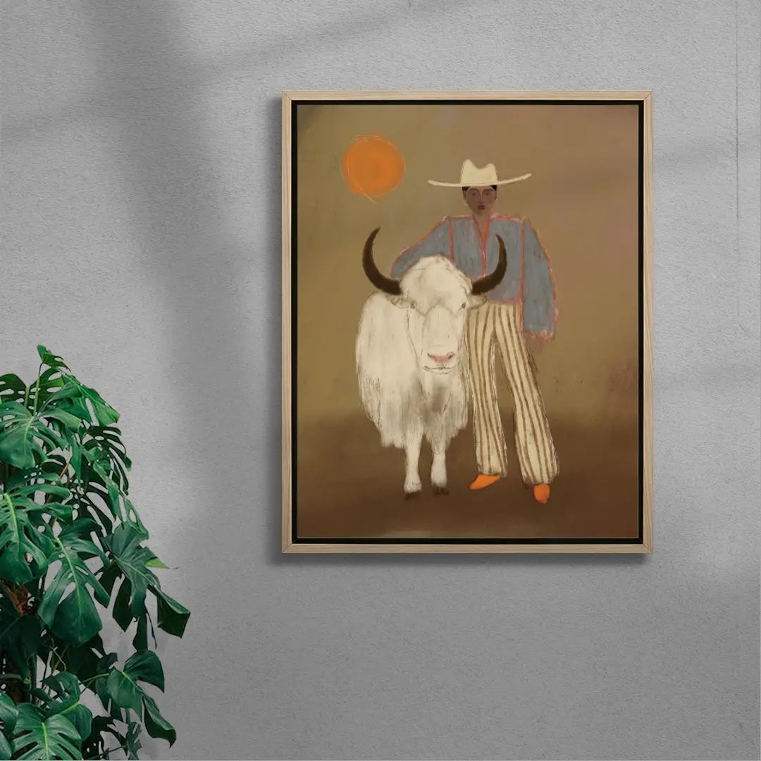 Cow And Girl