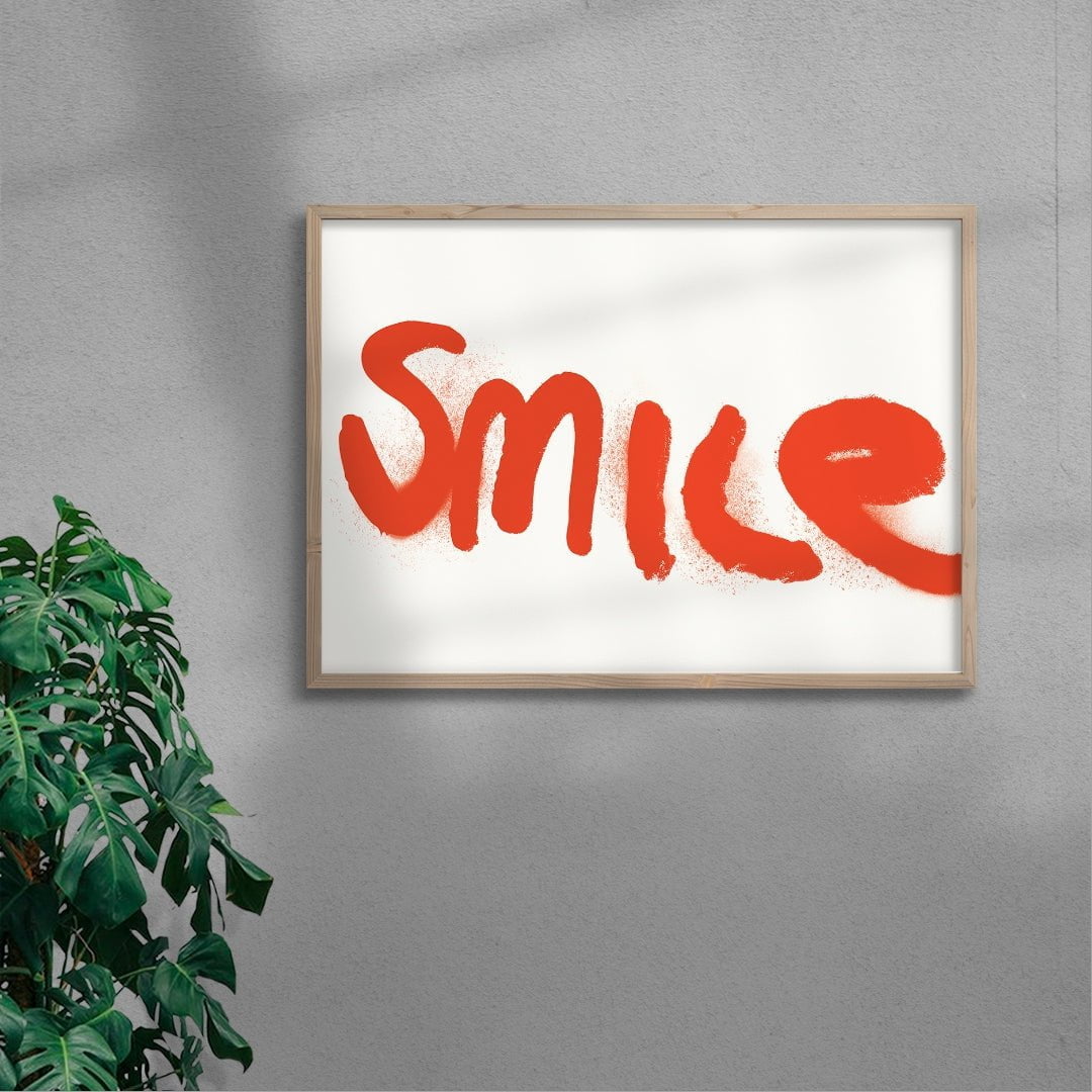 11.7x16.5" (A3) Smile For Me - UNFRAMED contemporary wall art print by Adam Foster - sold by DROOL