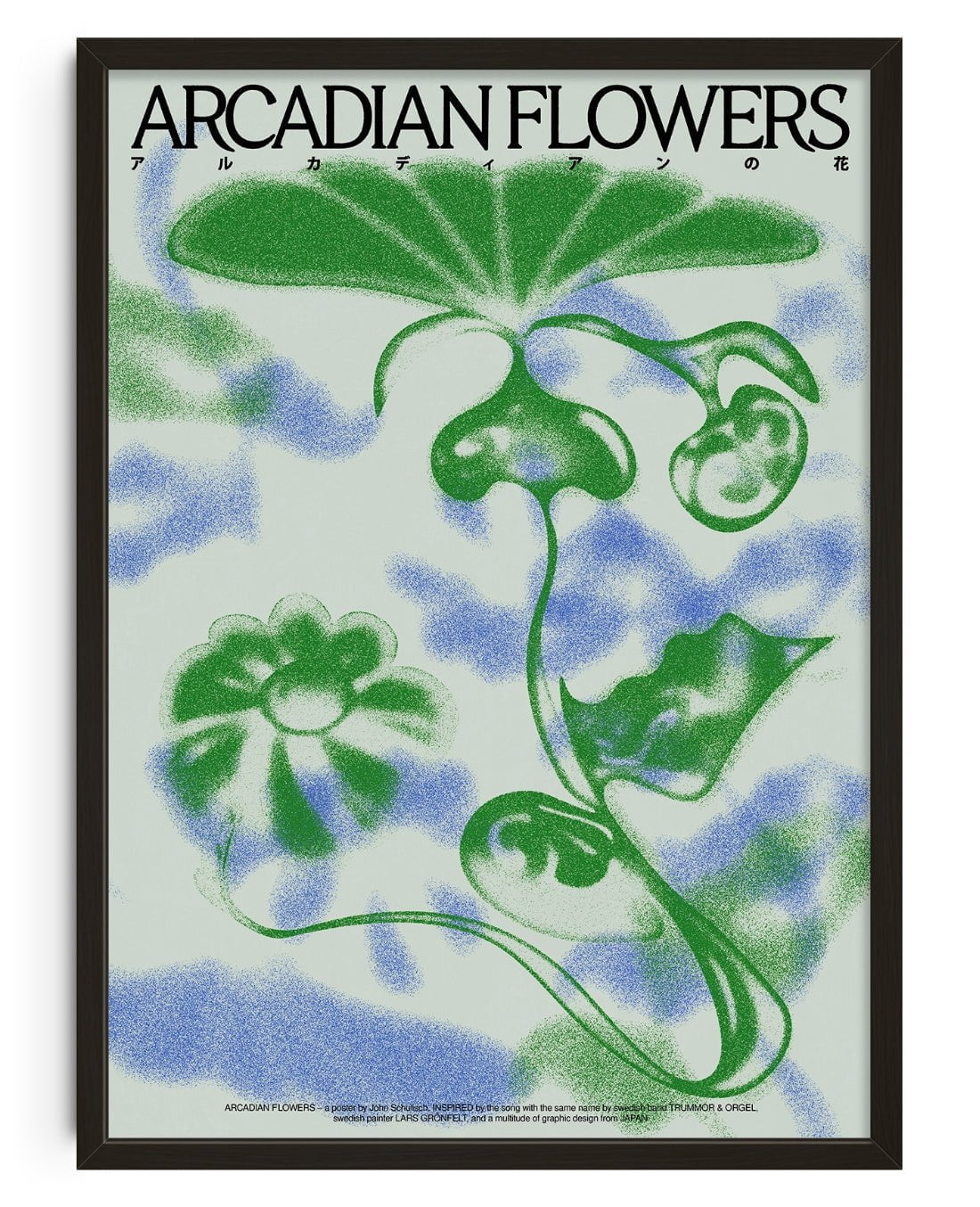 Arcadian Flowers contemporary wall art print by John Schulisch - sold by DROOL