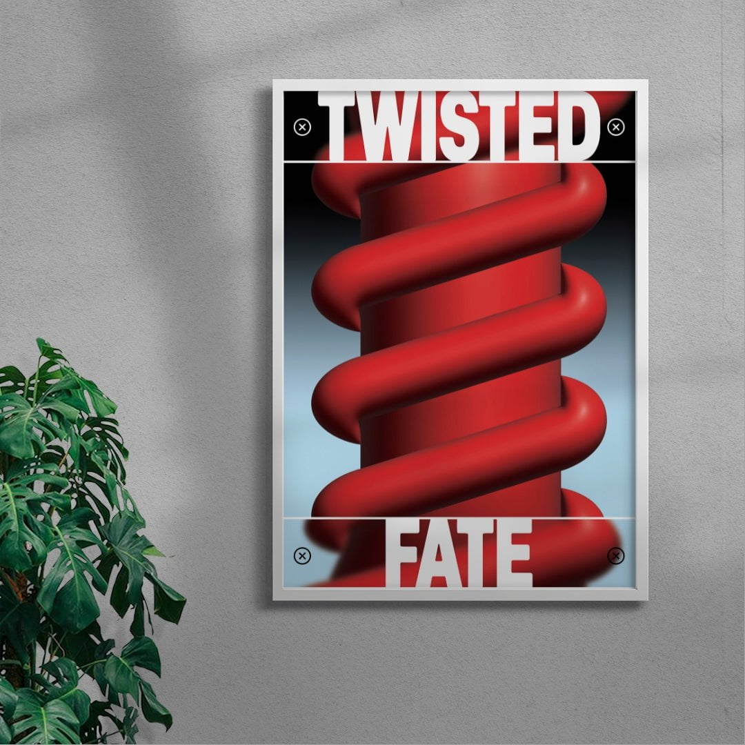 Twisted Fate contemporary wall art print by Sheyi Adebayo - sold by DROOL