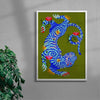 Tiger Guardian contemporary wall art print by Kwonny - sold by DROOL