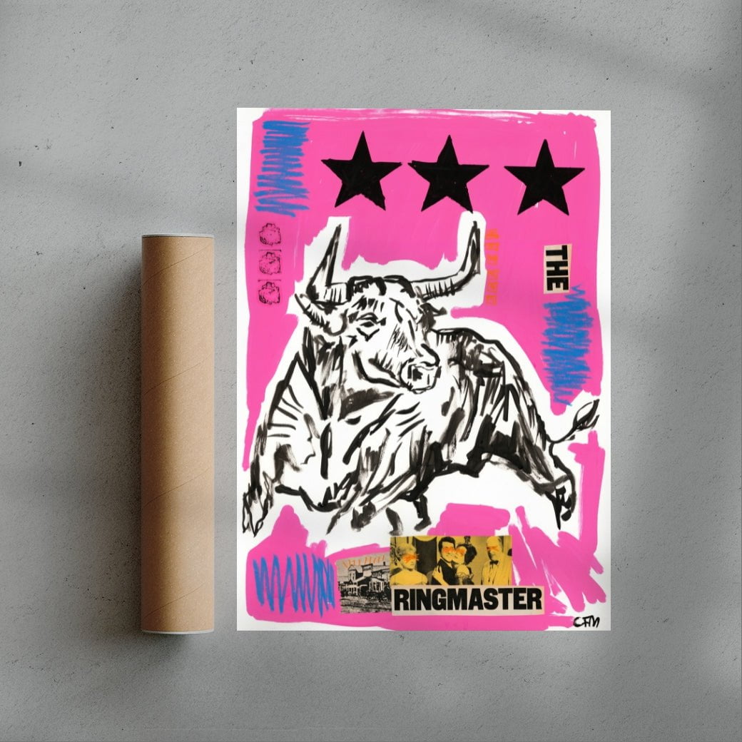 The Ringmaster contemporary wall art print by Caitlin Flood-Molyneux - sold by DROOL