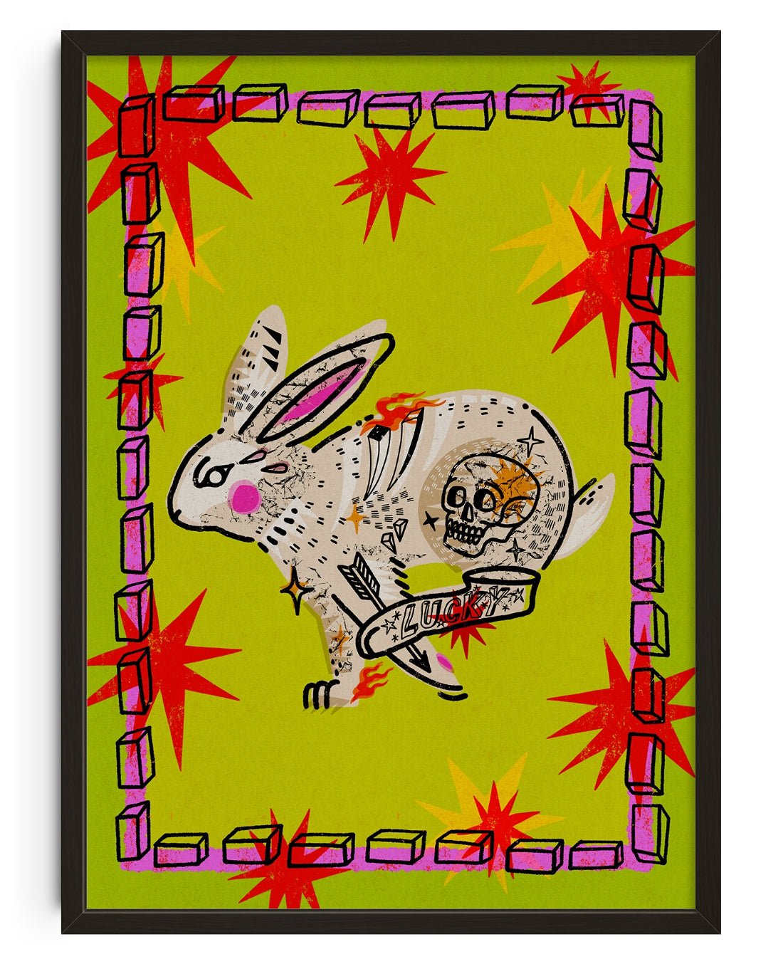 My Lucky Rabbit Foot contemporary wall art print by Kwonny - sold by DROOL