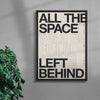 ALL THE SPACE contemporary wall art print by Brad Mead - sold by DROOL
