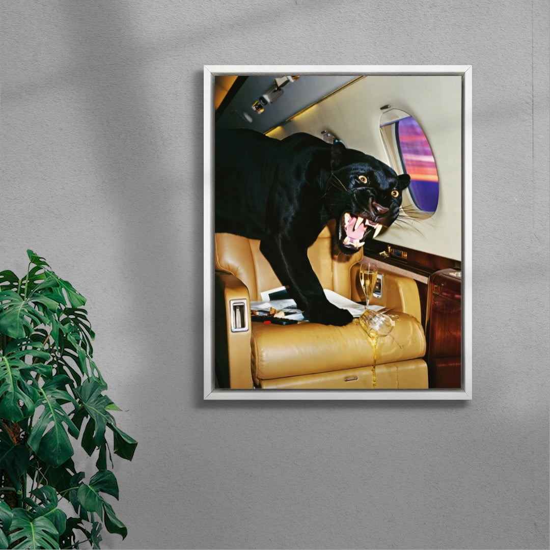 PRIVATE LANDING. contemporary wall art print by Ces XC - sold by DROOL