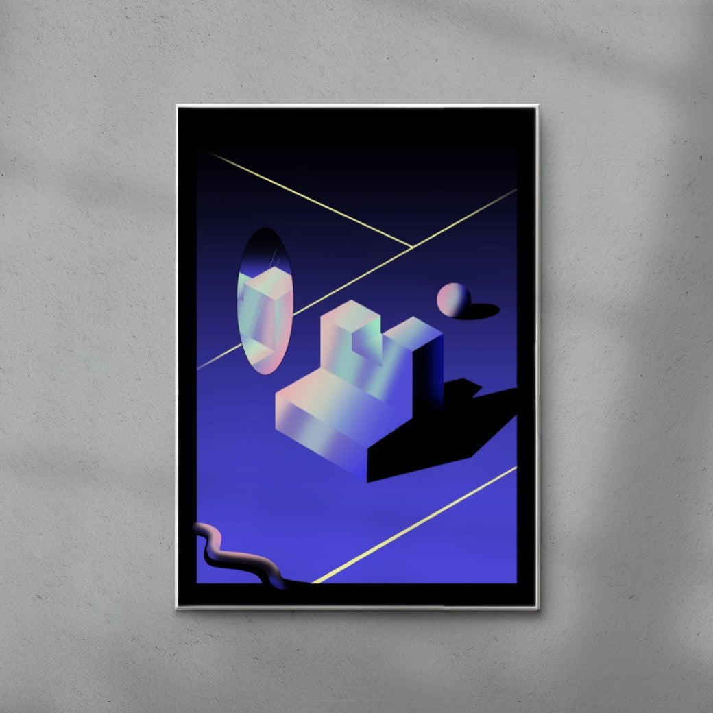The Mirror contemporary wall art print by Tolga Tarhan - sold by DROOL