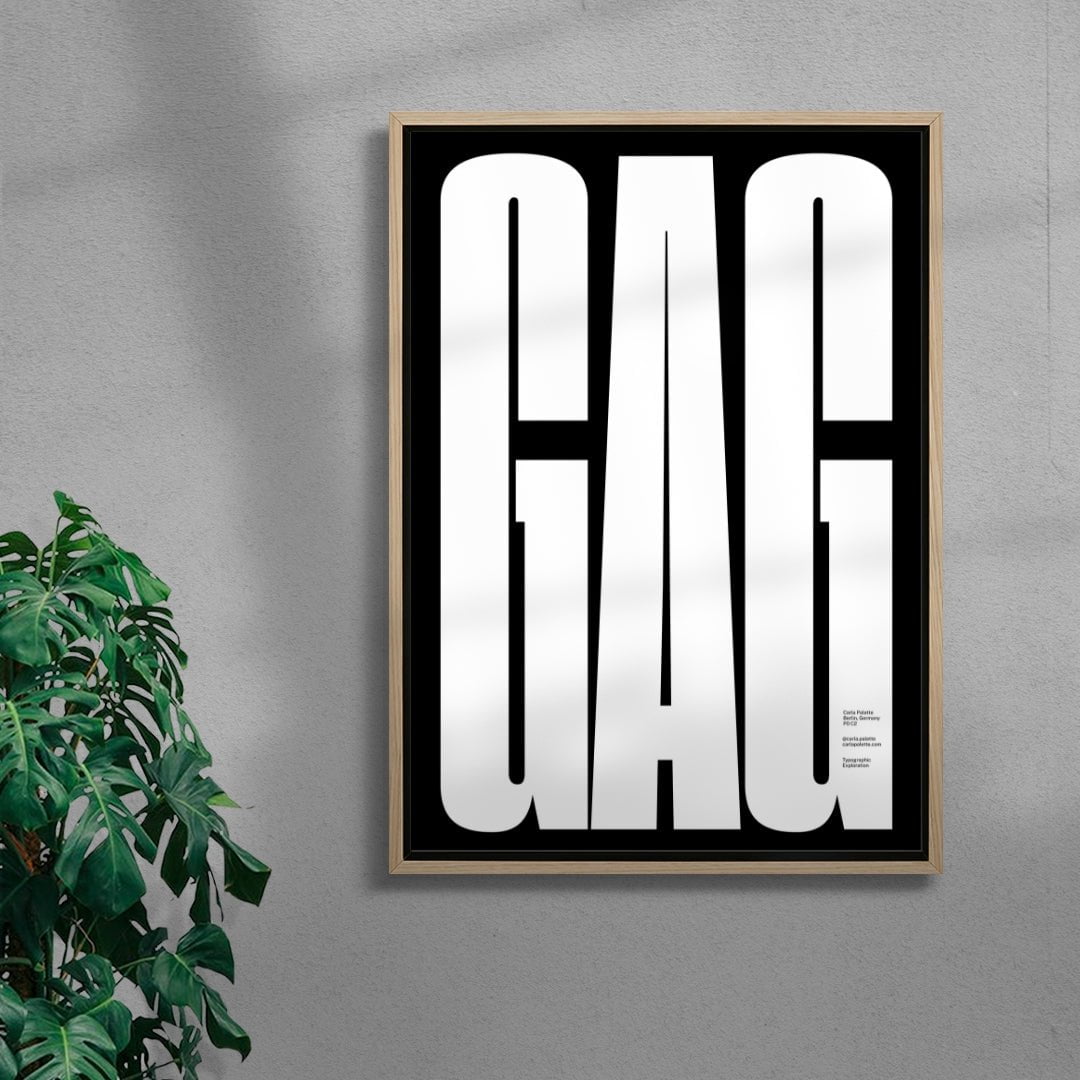 GAG contemporary wall art print by Carla Palette - sold by DROOL