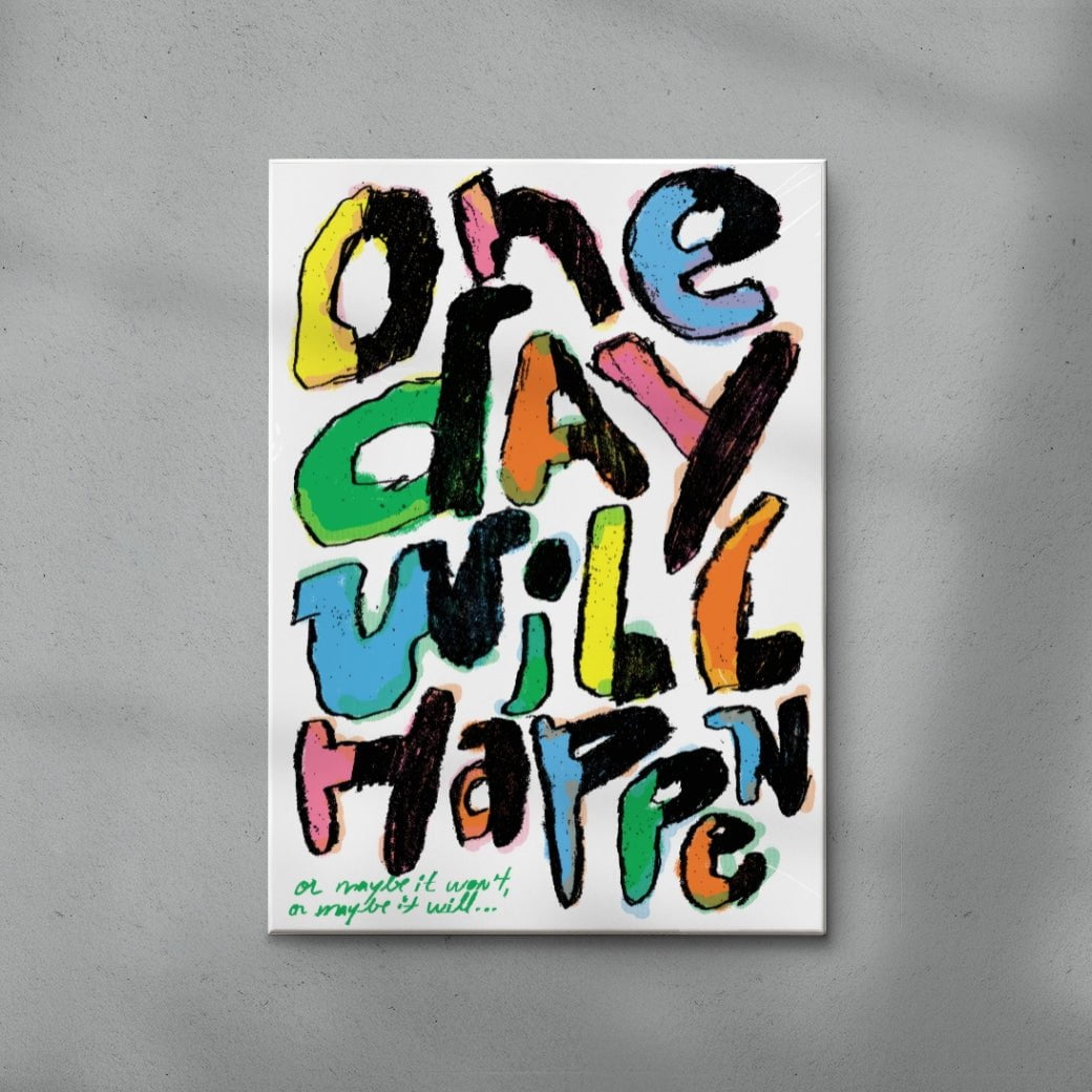 Uncertainty contemporary wall art print by Jorge Santos - sold by DROOL