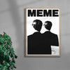 MEME contemporary wall art print by Utsav Verma - sold by DROOL