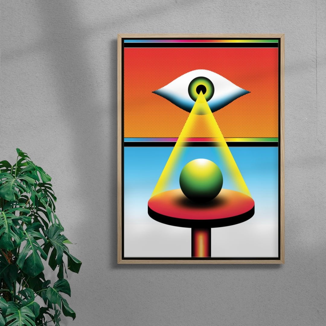 The Eye that Sees All contemporary wall art print by Samuel Finch - sold by DROOL
