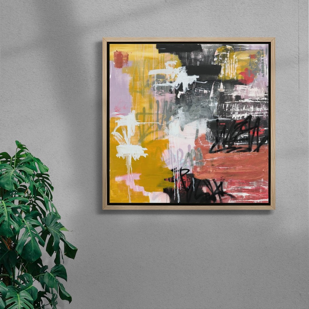 Walking at 5am contemporary wall art print by Caitlin Flood-Molyneux - sold by DROOL