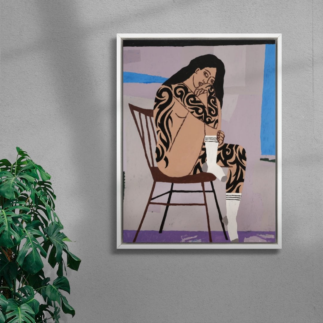 Figure In Repose no 1 contemporary wall art print by Colby Edwards - sold by DROOL