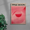 Pink Moon contemporary wall art print by Henry M. - sold by DROOL