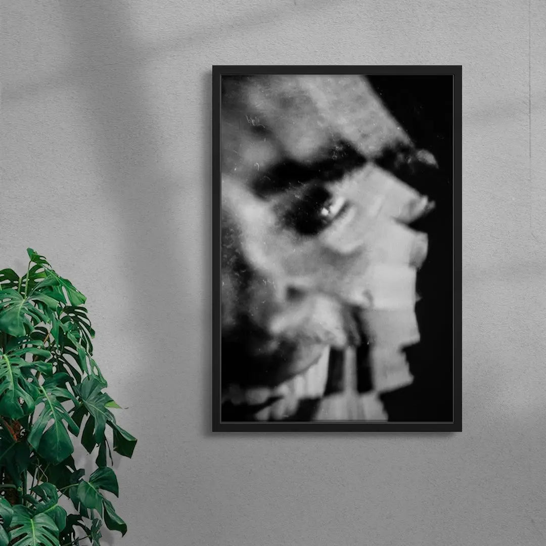 Smiling In The Dark contemporary wall art print by Omar Belattar - sold by DROOL