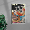 Fred flintstone contemporary wall art print by Austin Ansbro - sold by DROOL