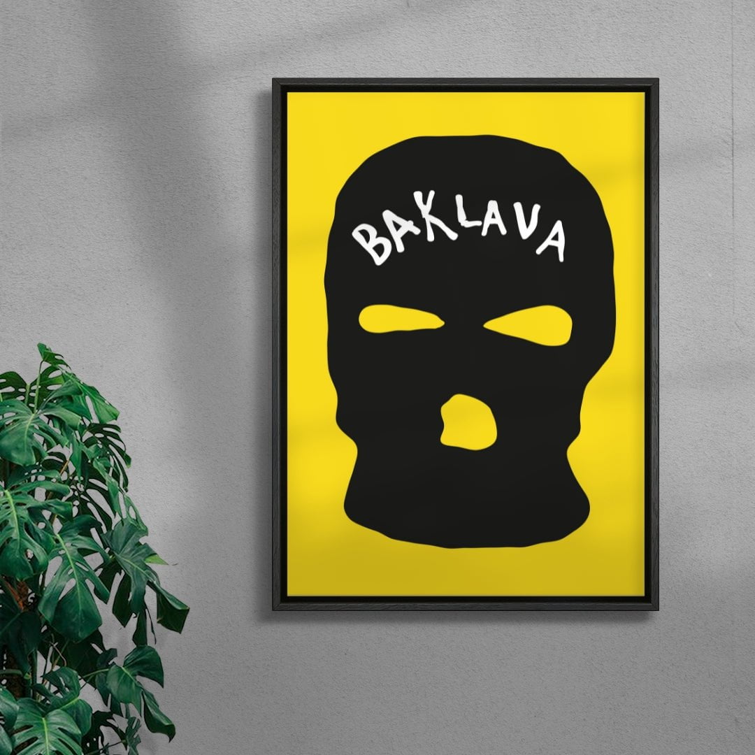 Baklava contemporary wall art print by Max Blackmore - sold by DROOL