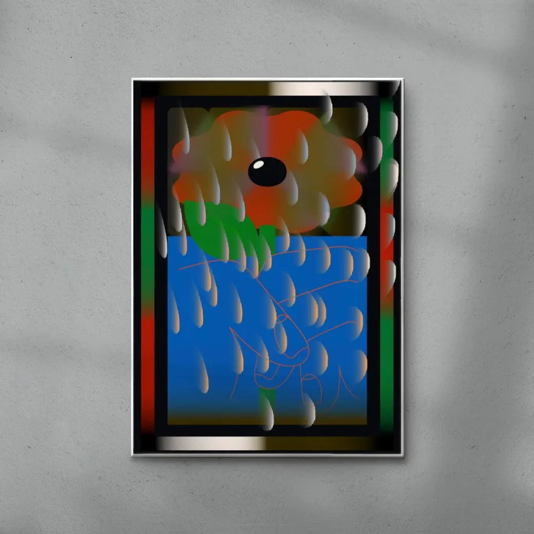 FLOWER HAND contemporary wall art print by Thomas Hedger - sold by DROOL