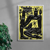 Faune and Fruits contemporary wall art print by Célestin Krier - sold by DROOL