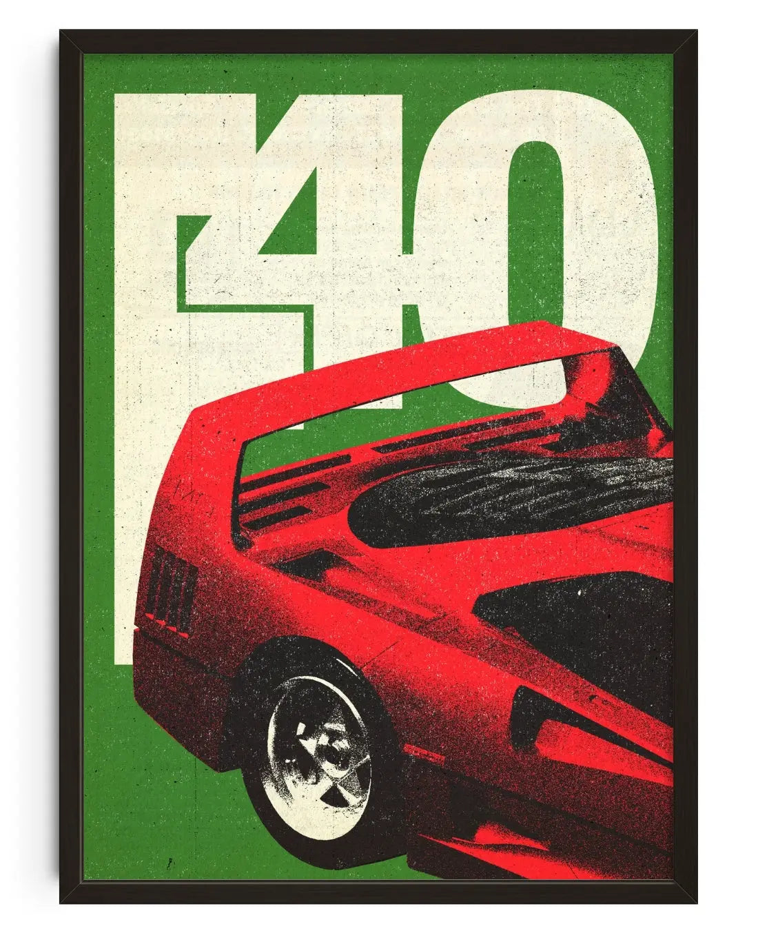 F40 contemporary art print by wxvegraphica - sold by DROOL