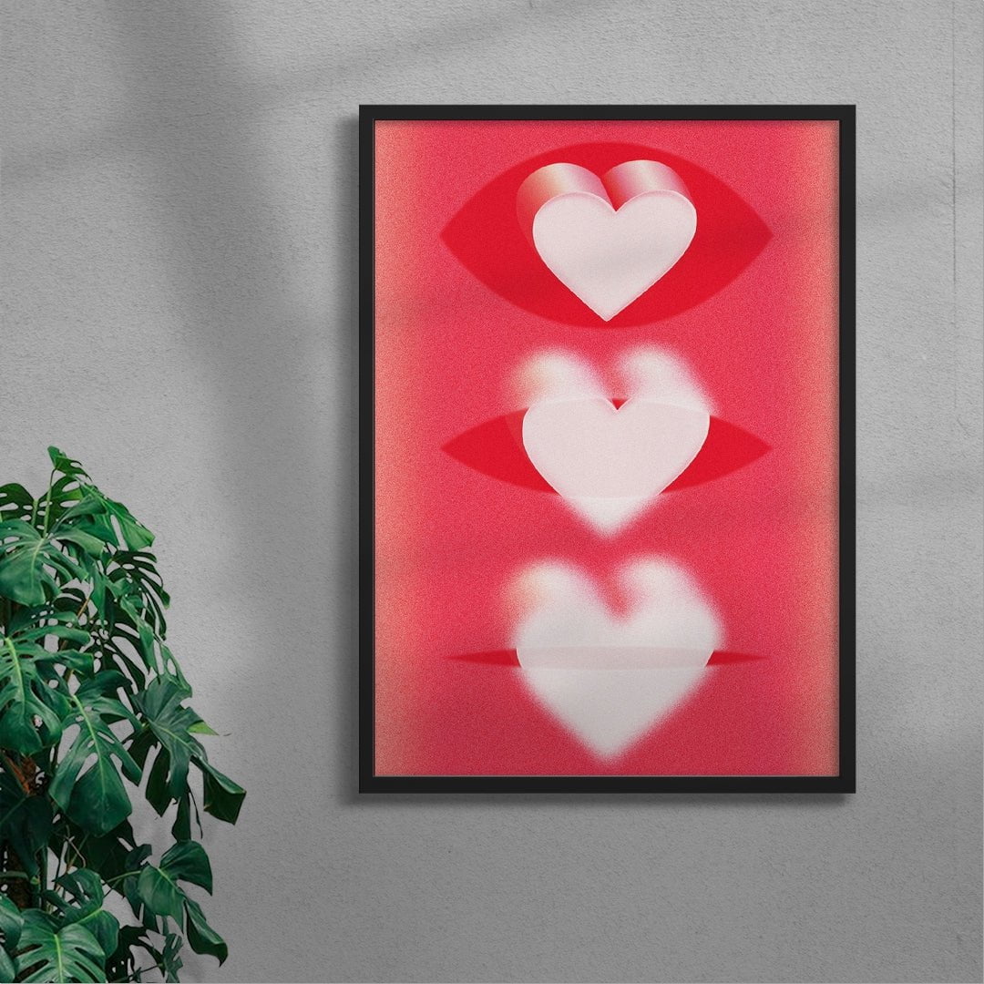 Love Is Blind contemporary wall art print by UESATSU - sold by DROOL