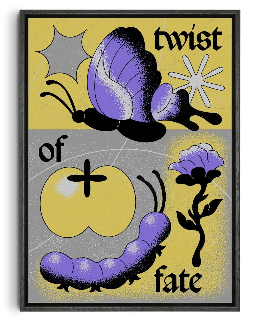 Twist of Fate contemporary wall art print by Erica Lee - sold by DROOL