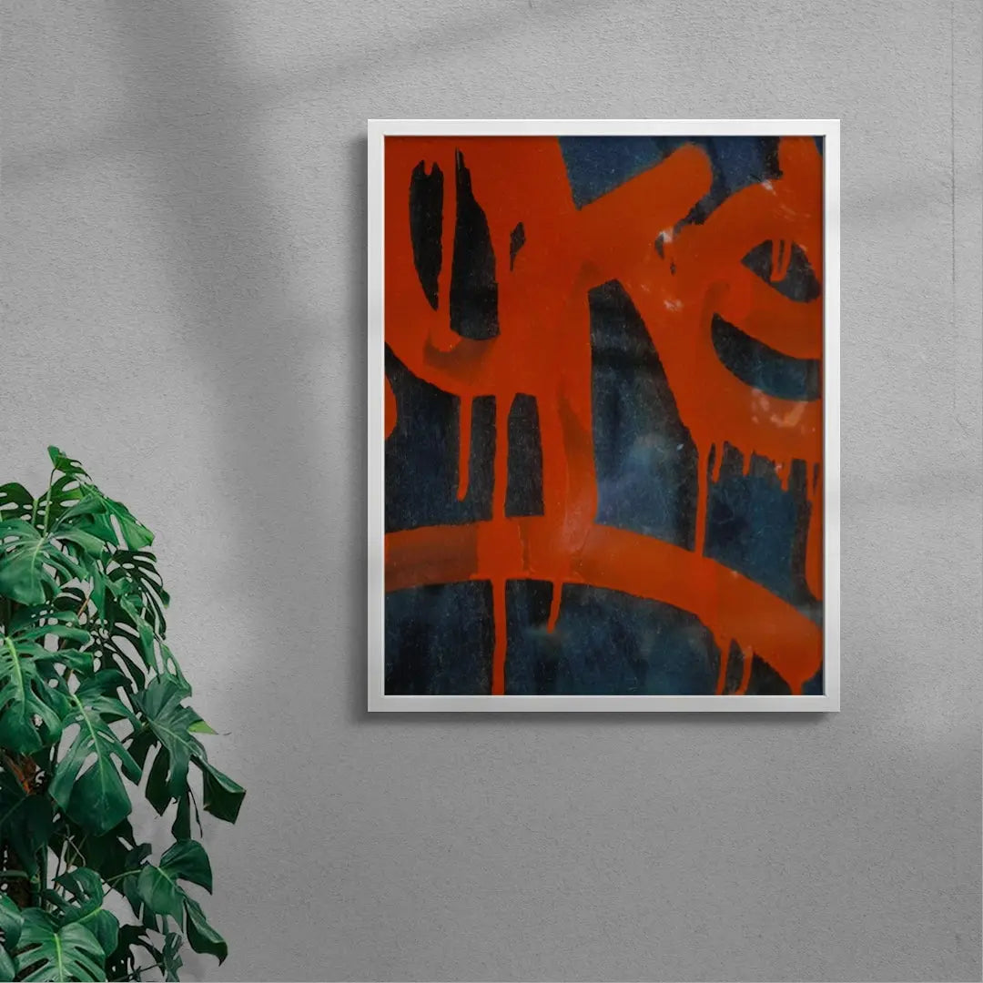 DRIP contemporary wall art print by Eren Sarigul - sold by DROOL