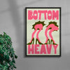Bottom Heavy contemporary wall art print by Ciara Wade - sold by DROOL