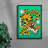Big Cat contemporary wall art print by Jamie Muck - sold by DROOL