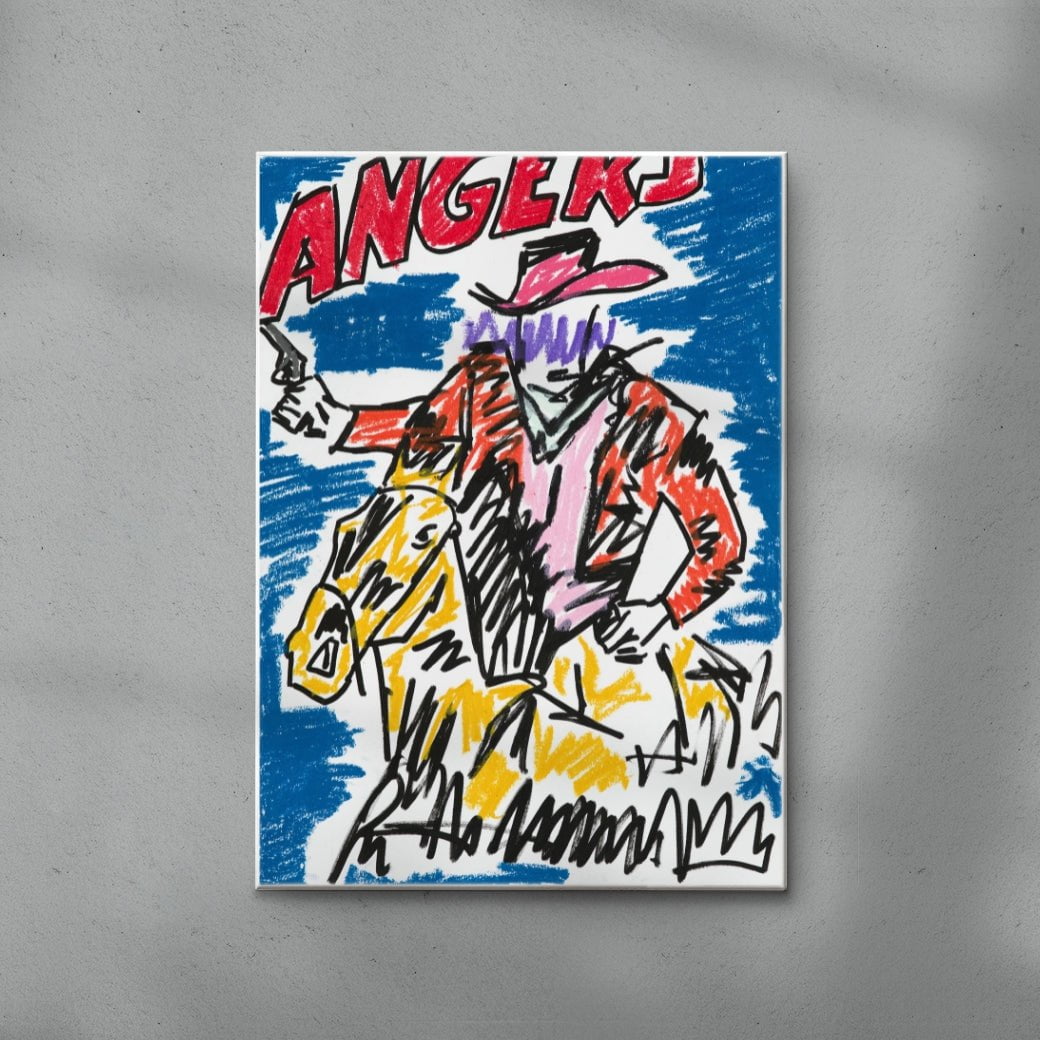 Charge contemporary wall art print by Caitlin Flood-Molyneux - sold by DROOL