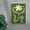 Flower 2 contemporary wall art print by Max Blackmore - sold by DROOL