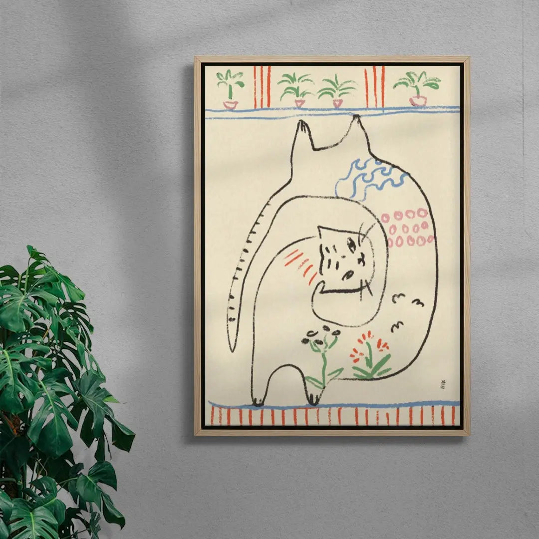 Playful Cats Illustration